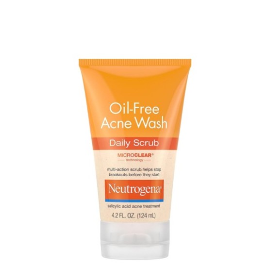 NEUTROGENA OIL-FREE ACNE WASH DAILY SCRUB 124ML 8209