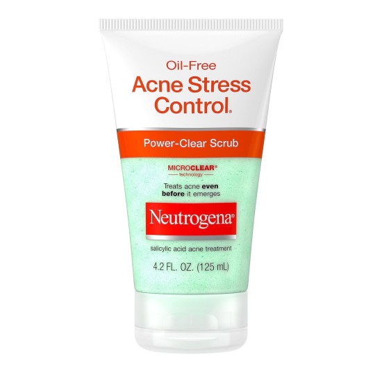 NEUTROGENA ACNE STRESS CONTROL POWER-CLEAR SCRUB 125ML 3256