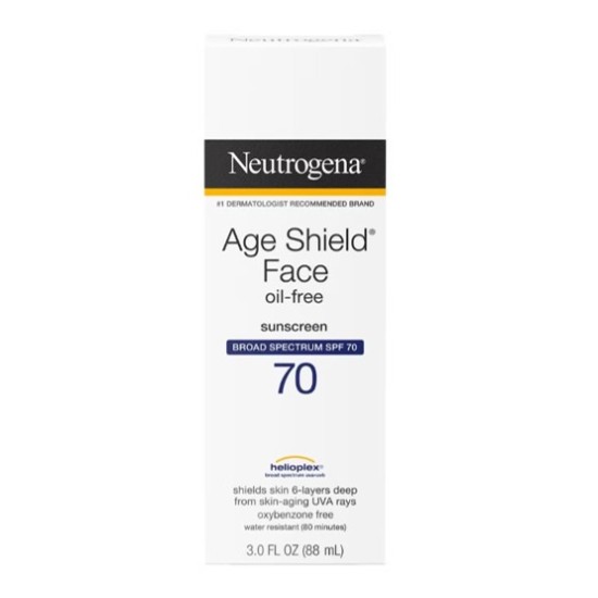 NEUTROGENA SUNSCREEN AGE SHIELD FACE OIL-FREE SPF70 88ML 2702