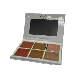 SALOME PALETA DE CONTORNO+RUBOR+ILUMINADOR 6 TONOS