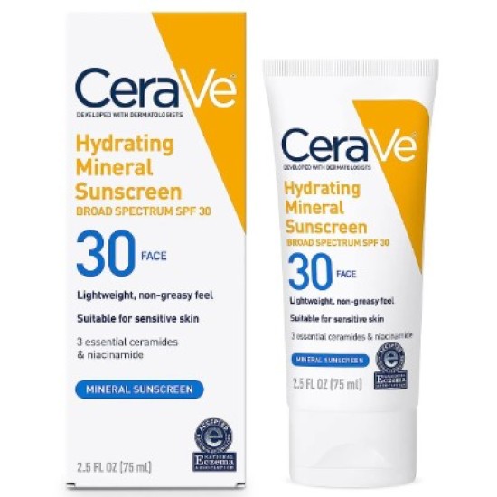 CERAVE HYDRATING MINERAL SUNSCREEN SPF30 75ML 5031