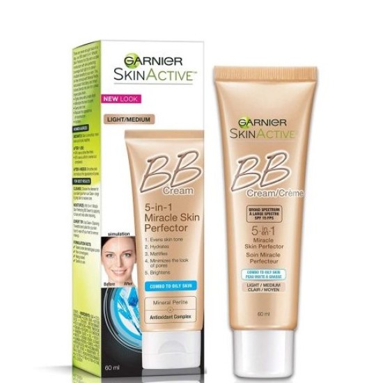 GARNIER SKINACT BB CREAM SUNSCREEN 5-IN-1 20SPF 60ML 7276