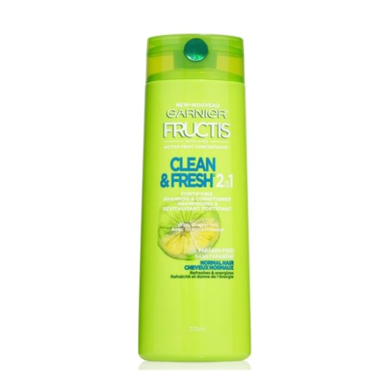 GARNIER FRUCTIS SHAMP/COND CLEAN & FRESH 2IN1 370ML 1803