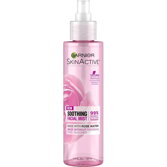GARNIER SKINACT SOOTHING FACIAL MIST ROSE WATER 130ML 2369