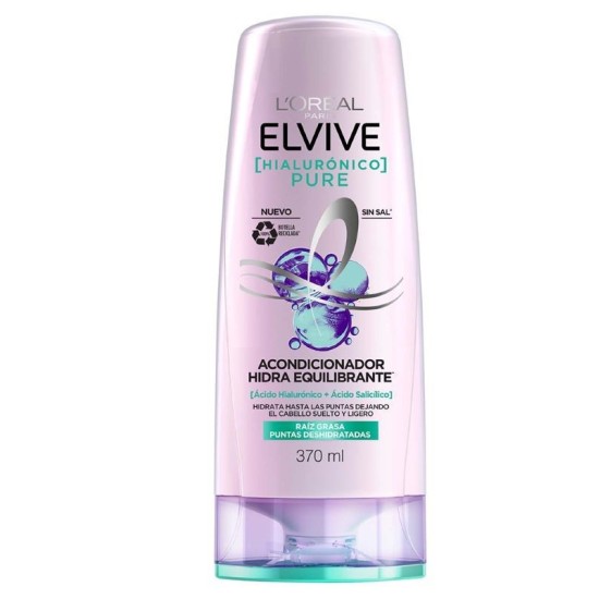 LOREAL ELVIVE COND HIALURONICO PURE 370ML 5010