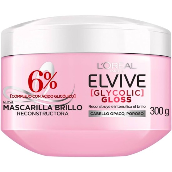 LOREAL ELVIVE MASK GLYCOLIC GLOSS 300ML 8549