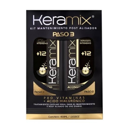 KERAMIX KIT POST ALISADO PASO 1 Y 2 400ML 8223